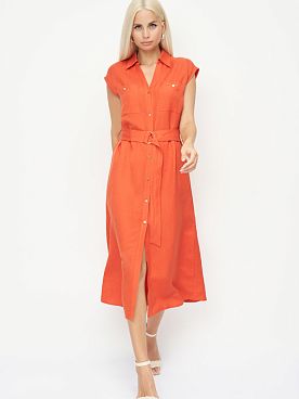 Платье льняное