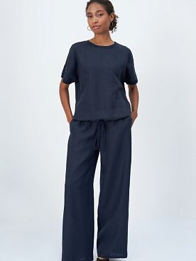 Блузка льняная