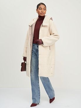 Шуба с капюшоном