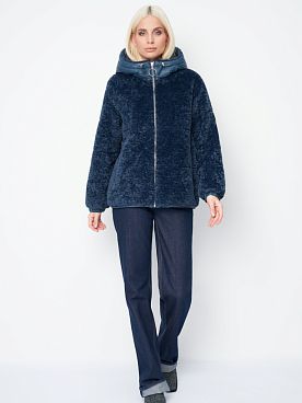 эко шубка с капюшоном