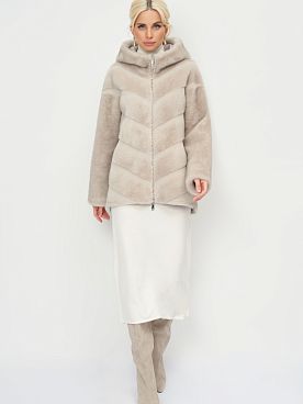 Укороченные Пальто меховое