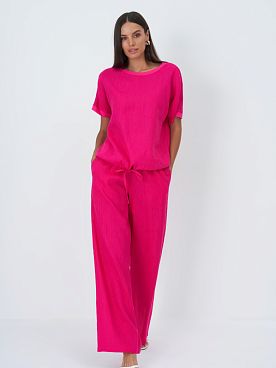 Блузка льняная