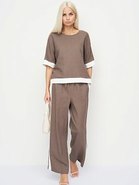 Блузка льняная