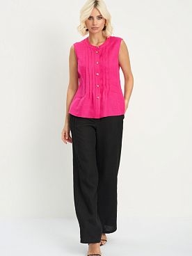 Блузка льняная