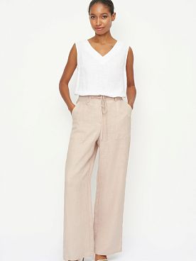 Брюки льняные