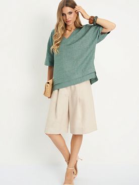 Шорты льняные