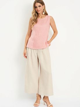 Брюки льняные