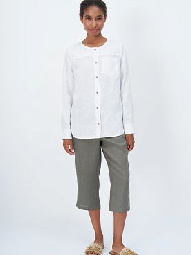 Блузка льняная