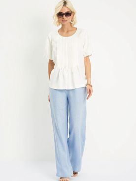 Блузка льняная