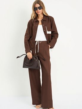 Брюки льняные