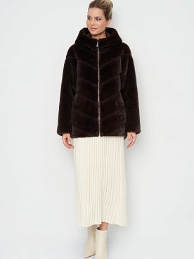 Укороченные Пальто меховое