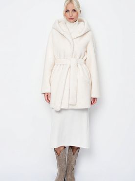 Шуба с капюшоном