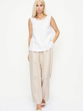 Блузка льняная