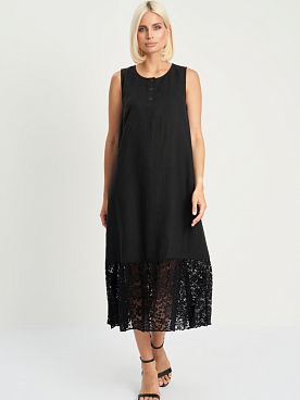 Платье льняное maxi