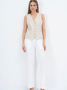 Жилет льняной